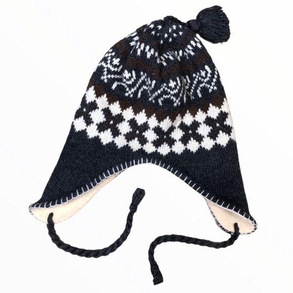 Unisex Child Knit Winter Earflap Hats - Picture 2 of 10